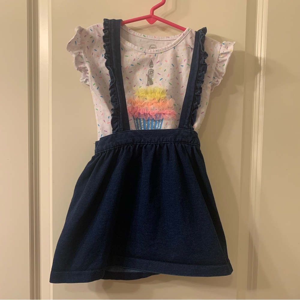 EUC 3T Wonder Nation “Denim” Jumper with Cupcake T-Shirt